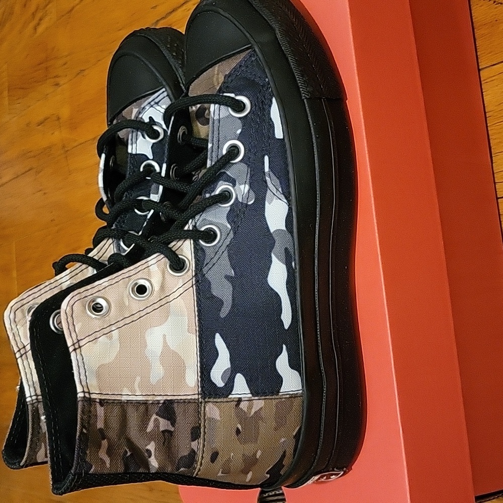 Chuck 70 High 'Patchwork Blocked - Camo Black'